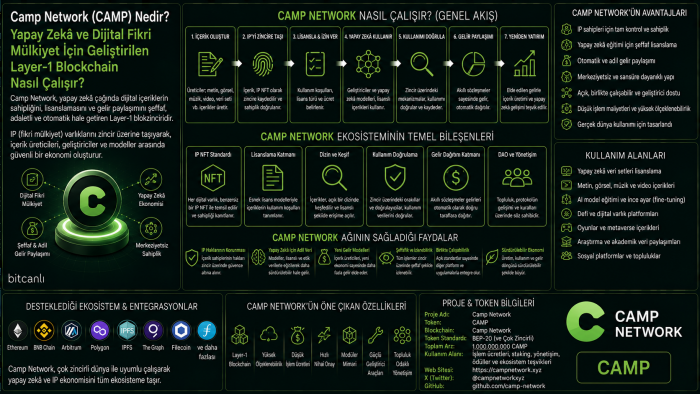 Camp Network (CAMP) Nedir? Yapay Zekâ ve Dijital Fikri Mülkiyet İçin Geliştirilen Layer-1 Blockchain Nasıl Çalışır?
